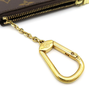 ルイヴィトン LOUIS VUITTON ポシェット クレ M62650 モノグラム モノグラムキャンバス コインケース ゴールド金具 茶 キーチェーン付き