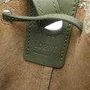 ロエベ LOEWE バルーン ミニ A710P18X07 グリーン カーフ アナグラムジャカード 2WAYバッグ ゴールド金具 緑 ハンドバッグ ショルダーバッグ