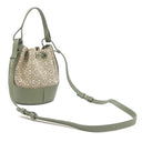 ロエベ LOEWE バルーン ミニ A710P18X07 グリーン カーフ アナグラムジャカード 2WAYバッグ ゴールド金具 緑 ハンドバッグ ショルダーバッグ