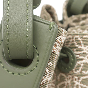 ロエベ LOEWE バルーン ミニ A710P18X07 グリーン カーフ アナグラムジャカード 2WAYバッグ ゴールド金具 緑 ハンドバッグ ショルダーバッグ