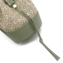 ロエベ LOEWE バルーン ミニ A710P18X07 グリーン カーフ アナグラムジャカード 2WAYバッグ ゴールド金具 緑 ハンドバッグ ショルダーバッグ