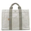 エルメス HERMES ニューフールトゥMM グレー トワルアッシュ トートバッグ シルバー金具 トワルH キャンバス