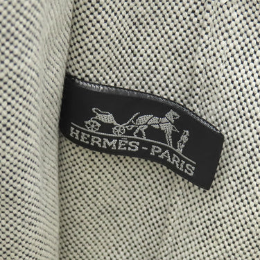 エルメス HERMES ニューフールトゥMM グレー トワルアッシュ トートバッグ シルバー金具 トワルH キャンバス