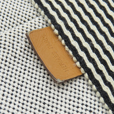 エルメス HERMES ニューフールトゥMM グレー トワルアッシュ トートバッグ シルバー金具 トワルH キャンバス