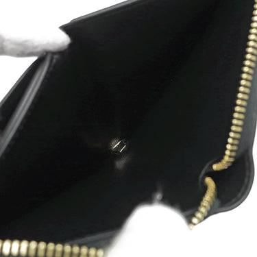 ジルサンダー Jil Sander ジップ コンパクトウォレット J07UI0006P4841001 ブラック カーフ 二つ折り財布 ゴールド金具 新品 未使用 黒 ラウンドファスナー