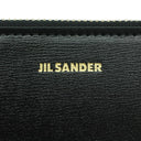 ジルサンダー Jil Sander ジップ コンパクトウォレット J07UI0006P4841001 ブラック カーフ 二つ折り財布 ゴールド金具 新品 未使用 黒 ラウンドファスナー