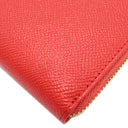 ブルガリ BVLGARI ブルガリブルガリ 288182 シースターコーラル グレインカーフレザー 長財布 ゴールド金具 新品 未使用 ラウンドファスナー 赤