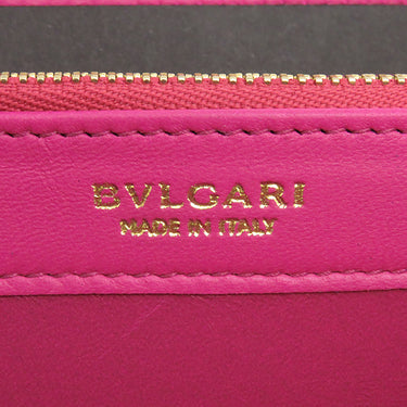 ブルガリ BVLGARI ブルガリブルガリ 288182 シースターコーラル グレインカーフレザー 長財布 ゴールド金具 新品 未使用 ラウンドファスナー 赤