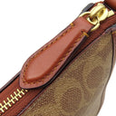 コーチ COACH シグネチャー CC391B4NQ4 TAN RUST コーティングキャンバス レザー ショルダーバッグ ヴィンテージ金具 茶 ゴールド金具