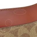 コーチ COACH シグネチャー CC391B4NQ4 TAN RUST コーティングキャンバス レザー ショルダーバッグ ヴィンテージ金具 茶 ゴールド金具
