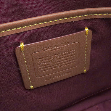 コーチ COACH シグネチャー CC391B4NQ4 TAN RUST コーティングキャンバス レザー ショルダーバッグ ヴィンテージ金具 茶 ゴールド金具