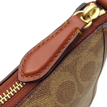 コーチ COACH シグネチャー CC391B4NQ4 TAN RUST コーティングキャンバス レザー ショルダーバッグ ヴィンテージ金具 茶 ゴールド金具