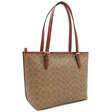 コーチ COACH シグニチャー テイラー トート CC402B4NQ4 TANXRUST PVC レザー トートバッグ ヴィンテージ金具 新品 未使用 茶