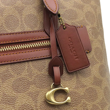 コーチ COACH シグニチャー テイラー トート CC402B4NQ4 TANXRUST PVC レザー トートバッグ ヴィンテージ金具 新品 未使用 茶