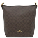 コーチ COACH ヴァル ダッフル C2819IMAA8 ブラウン PVCコーティングキャンバス レザー 2WAYバッグ ゴールド金具 新品 未使用 茶 シグネチャー