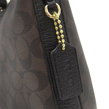 コーチ COACH ヴァル ダッフル C2819IMAA8 ブラウン PVCコーティングキャンバス レザー 2WAYバッグ ゴールド金具 新品 未使用 茶 シグネチャー