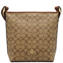 コーチ COACH ダッフル ショルダーバッグ C2819 IMS5U べ－ジュXブラウン シグネチャーキャンバス レザー 2WAYバッグ ゴールド金具 ライトブラウン 茶 ハンドバッグ 新品 未使用