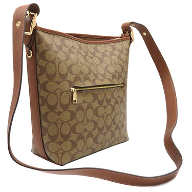 コーチ COACH ダッフル ショルダーバッグ C2819 IMS5U べ－ジュXブラウン シグネチャーキャンバス レザー 2WAYバッグ ゴールド金具 ライトブラウン 茶 ハンドバッグ 新品 未使用