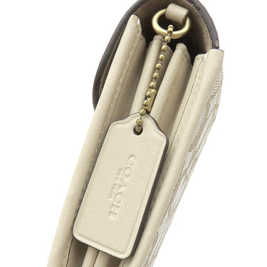 コーチ COACH タビー シグネチャー CA192B4SHG ベージュ系 キャンバス レザー チェーンウォレット ヴィンテージ金具 アイボリー 新品 未使用