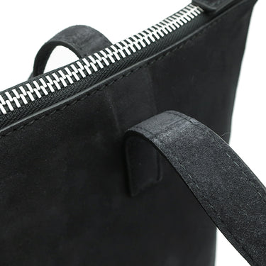 ジルサンダー Jil Sander ラージ トートバッグ JSMR852195 MRB00036 001 ブラック スウェード レザー 2WAYバッグ シルバー金具 黒 ショルダー