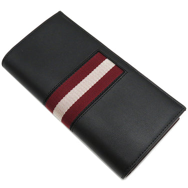 バリー BALLY バリロ BALIRO BALIRODSHI039P ブラック×レッド レザー 長財布 シルバー金具 新品 未使用 黒 赤 二つ折り