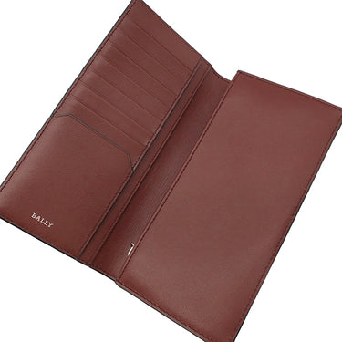 バリー BALLY バリロ BALIRO BALIRODSHI039P ブラック×レッド レザー 長財布 シルバー金具 新品 未使用 黒 赤 二つ折り