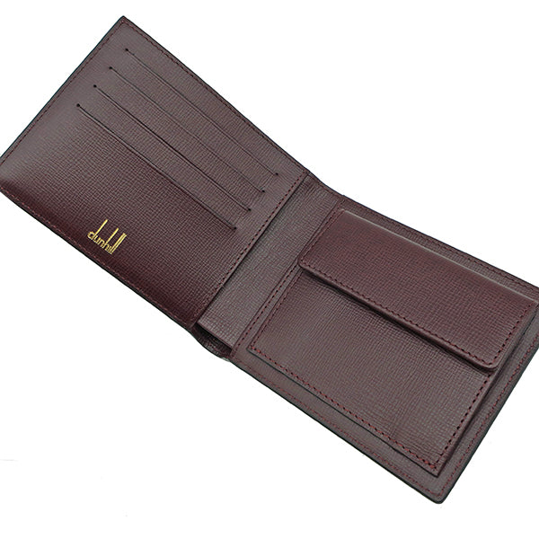 ダンヒル dunhill ベルグレイブ コンパクトウォレット DUL2S832A ブラック レザー 二つ折り財布 ゴールド金具 黒 札入れ 新品 未使用