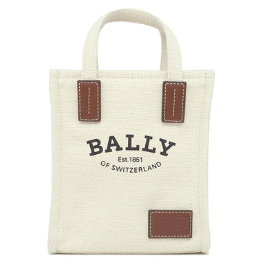 バリー BALLY CRYSTALIAバッグ XS CRYSTALIAXSSTI135O ナチュラル キャンバス レザー 2WAYバッグ ゴールド金具 茶 ミニバッグ 新品 未使用