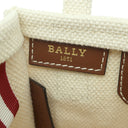 バリー BALLY CRYSTALIAバッグ XS CRYSTALIAXSSTI135O ナチュラル キャンバス レザー 2WAYバッグ ゴールド金具 茶 ミニバッグ 新品 未使用