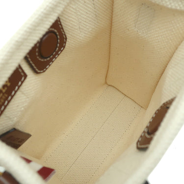 バリー BALLY CRYSTALIAバッグ XS CRYSTALIAXSSTI135O ナチュラル キャンバス レザー 2WAYバッグ ゴールド金具 茶 ミニバッグ 新品 未使用