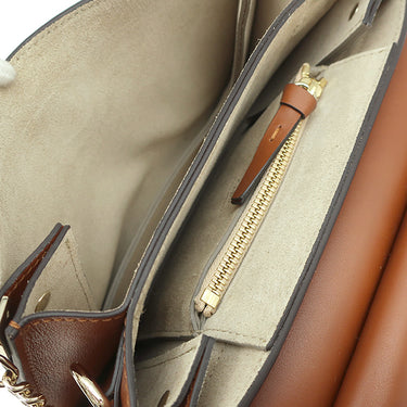 クロエ Chloe フェイ CHC20SS203H2O236 クラシックタバコ カーフ スウェード 2WAYバッグ ゴールド金具 新品 未使用 茶