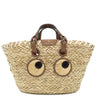 アニヤ・ハインドマーチ Anya Hindmarch ペッパー アイズ スモール 155120 ナチュラル ナチュラルシーグラス ハンドバッグ ゴールド金具 バスケット かごバッグ 新品 未使用