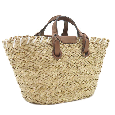 アニヤ・ハインドマーチ Anya Hindmarch ペッパー アイズ スモール 155120 ナチュラル ナチュラルシーグラス ハンドバッグ ゴールド金具 バスケット かごバッグ 新品 未使用