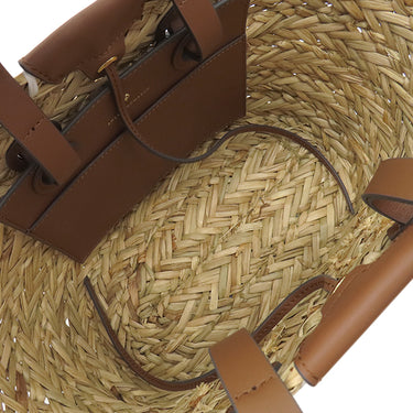 アニヤ・ハインドマーチ Anya Hindmarch ペッパー アイズ スモール 155120 ナチュラル ナチュラルシーグラス ハンドバッグ ゴールド金具 バスケット かごバッグ 新品 未使用