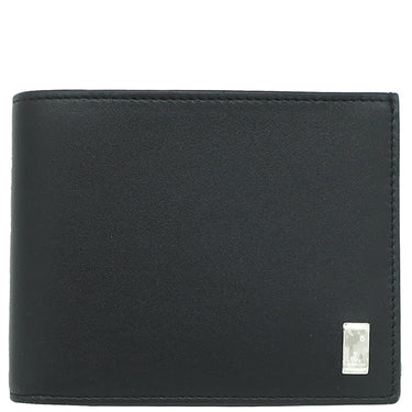 ダンヒル dunhill サイドカー DU19F2F32AT001 ブラック レザー 二つ折り財布 シルバー金具 新品 未使用 黒 コンパクト財布
