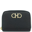 フェラガモ FERRAGAMO ダブル ガンチーニ 2204060758664 ブラック カーフ コインケース ゴールド金具 カードケース 小銭入れ 新品 未使用