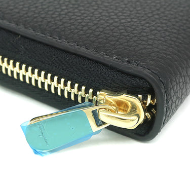 フェラガモ FERRAGAMO ダブル ガンチーニ 2204060758664 ブラック カーフ コインケース ゴールド金具 カードケース 小銭入れ 新品 未使用