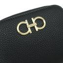 フェラガモ FERRAGAMO ダブル ガンチーニ 2204060758664 ブラック カーフ コインケース ゴールド金具 カードケース 小銭入れ 新品 未使用