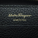 フェラガモ FERRAGAMO ダブル ガンチーニ 2204060758664 ブラック カーフ コインケース ゴールド金具 カードケース 小銭入れ 新品 未使用