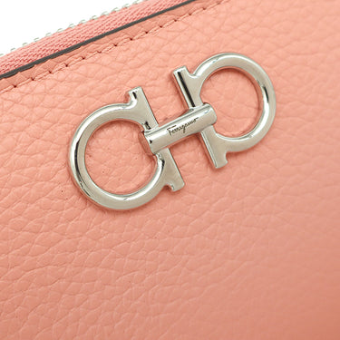 フェラガモ FERRAGAMO ダブル ガンチーニ 2204060758666 CORALLO カーフ コインケース シルバー金具 カードケース 小銭入れ 新品 未使用