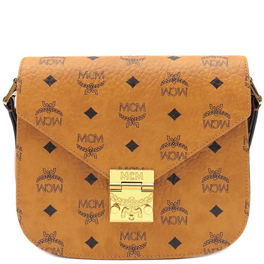 エムシーエム MCM パトリシア MWS8APA03CO001 コニャック ヴィセトス コーテッドキャンバス ショルダーバッグ ゴールド金具 新品 未使用 MCM 茶