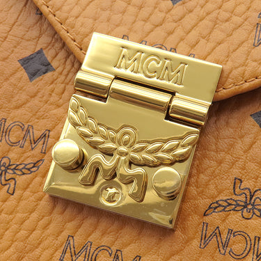 エムシーエム MCM パトリシア MWS8APA03CO001 コニャック ヴィセトス コーテッドキャンバス ショルダーバッグ ゴールド金具 新品 未使用 MCM 茶