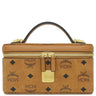 エムシーエム MCM ヴィセトス オリジナル ロックスター バニティケース MYZ8AVI01CO001 コニャック ヴィセトスコーテッドキャンバス ナッパレザー 2WAYバッグ ゴールド金具 茶 斜め掛け