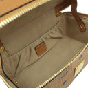 エムシーエム MCM ヴィセトス オリジナル ロックスター バニティケース MYZ8AVI01CO001 コニャック ヴィセトスコーテッドキャンバス ナッパレザー 2WAYバッグ ゴールド金具 茶 斜め掛け
