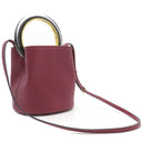 マルニ MARNI パニエ SCMPU09TQ9LV688Z2O17 バーガンディレッド カーフ 2WAYバッグ ゴールド金具 赤 バケットバッグ ショルダー 新品 未使用