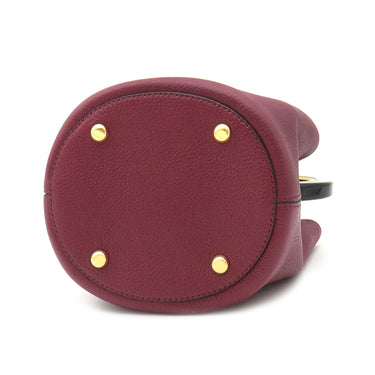 マルニ MARNI パニエ SCMPU09TQ9LV688Z2O17 バーガンディレッド カーフ 2WAYバッグ ゴールド金具 赤 バケットバッグ ショルダー 新品 未使用