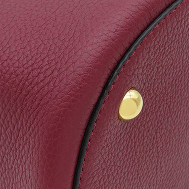 マルニ MARNI パニエ SCMPU09TQ9LV688Z2O17 バーガンディレッド カーフ 2WAYバッグ ゴールド金具 赤 バケットバッグ ショルダー 新品 未使用