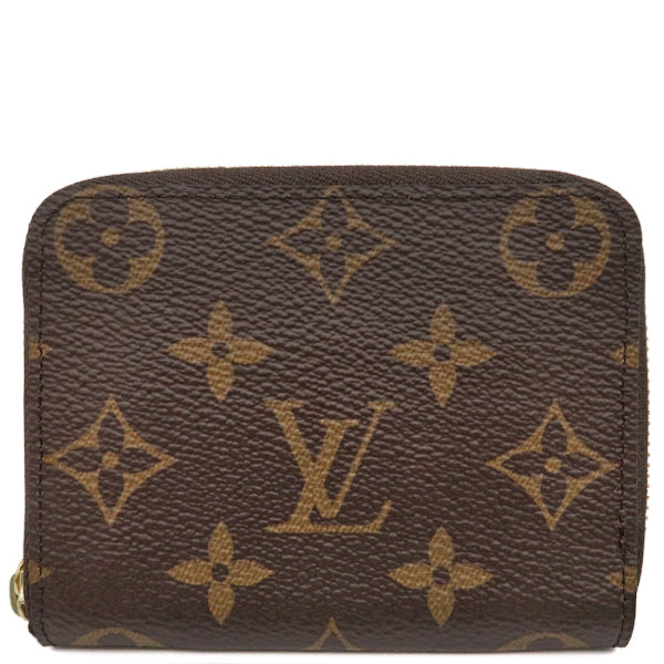 ルイヴィトン LOUIS VUITTON ジッピー コインパース M60067 モノグラム モノグラムキャンバス コインケース ゴールド金具 茶 ラウンドファスナー 小銭入れ