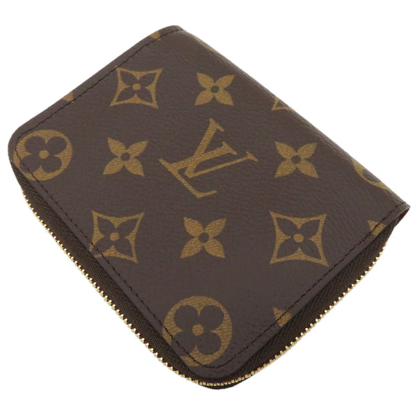 ルイヴィトン LOUIS VUITTON ジッピー コインパース M60067 モノグラム モノグラムキャンバス コインケース ゴールド金具 茶 ラウンドファスナー 小銭入れ