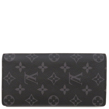ルイヴィトン LOUIS VUITTON ポルトフォイユ ブラザ M61697 モノグラムエクリプス モノグラムエクリプス 長財布 シルバー金具 黒 グレー